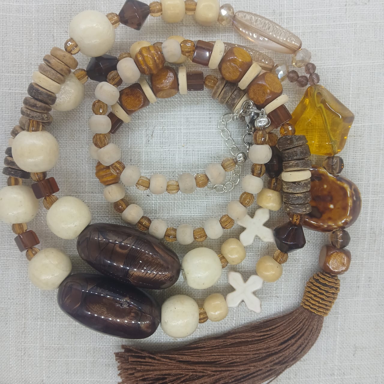 Raw Earth — The Tassel Drop Necklace