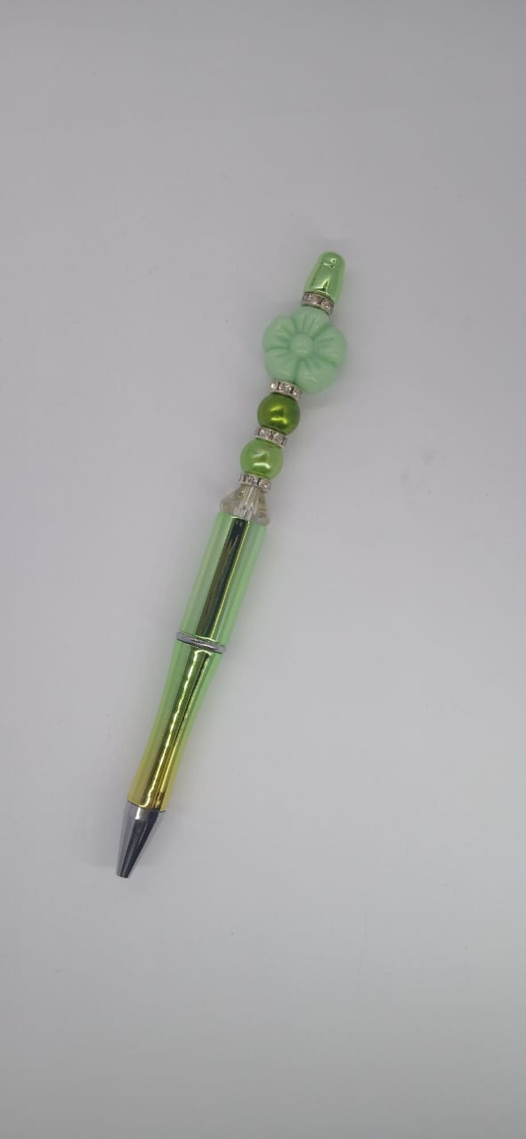 Mint Green Flower Pen