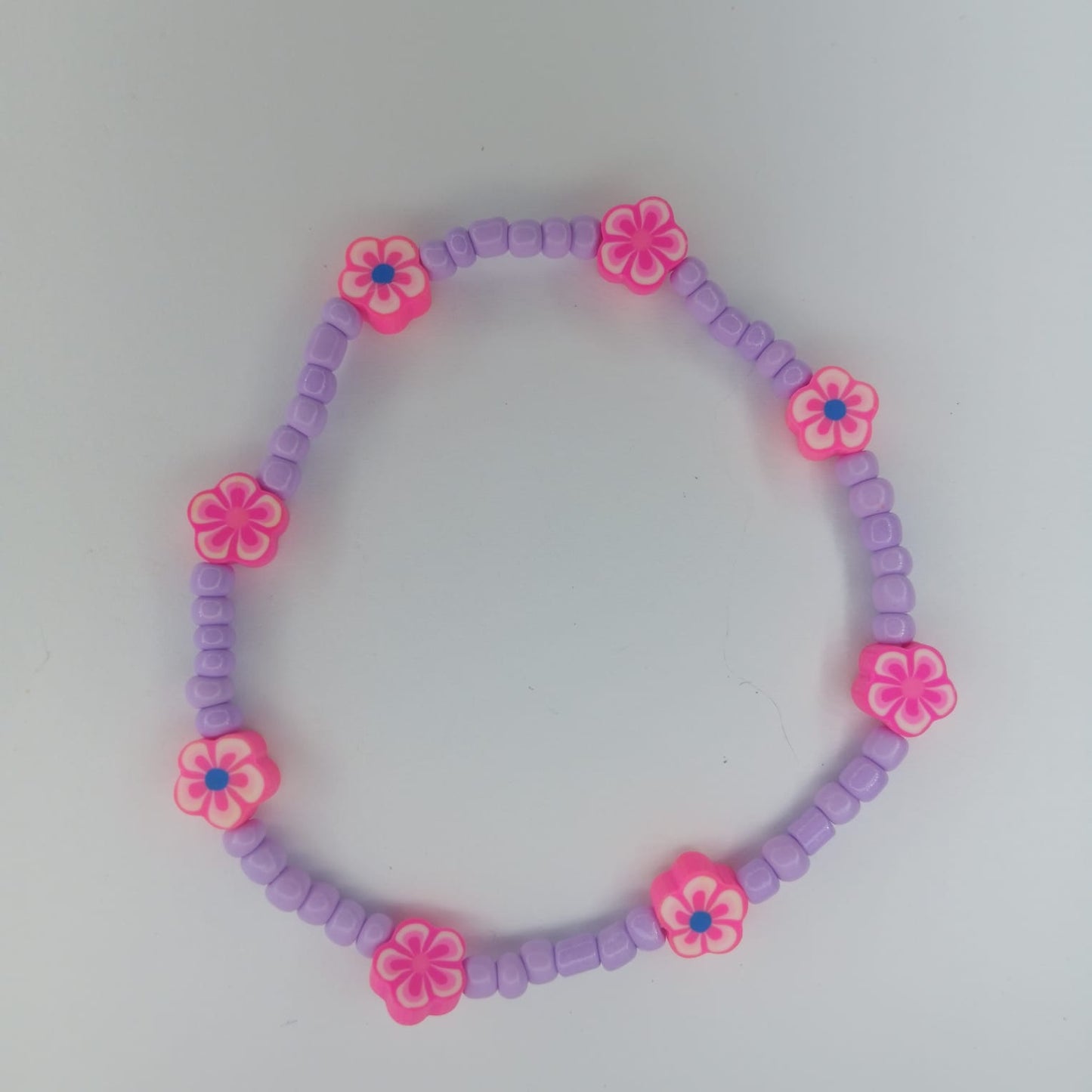 Anklet: Pink Daisy parade