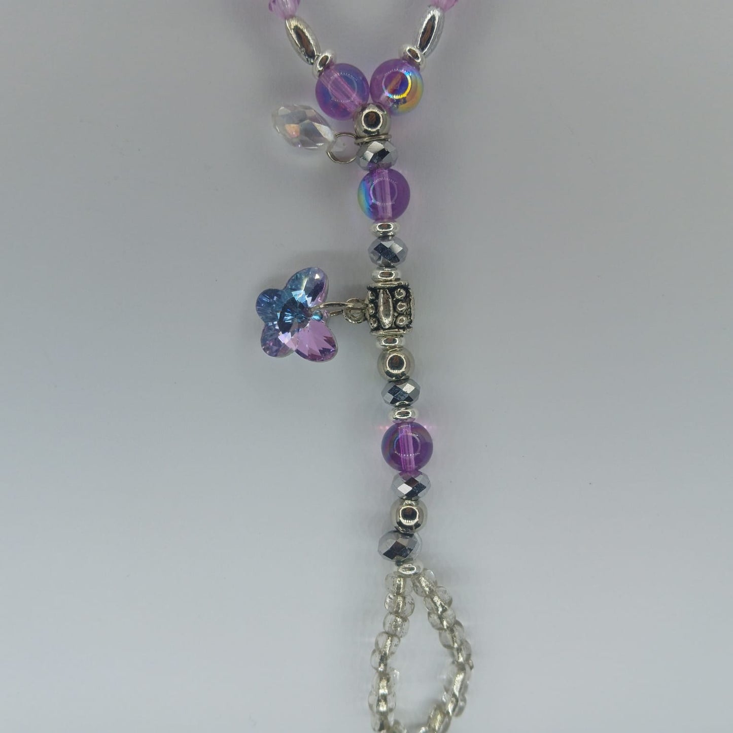 Ring Bracelet: Purple Butterfly