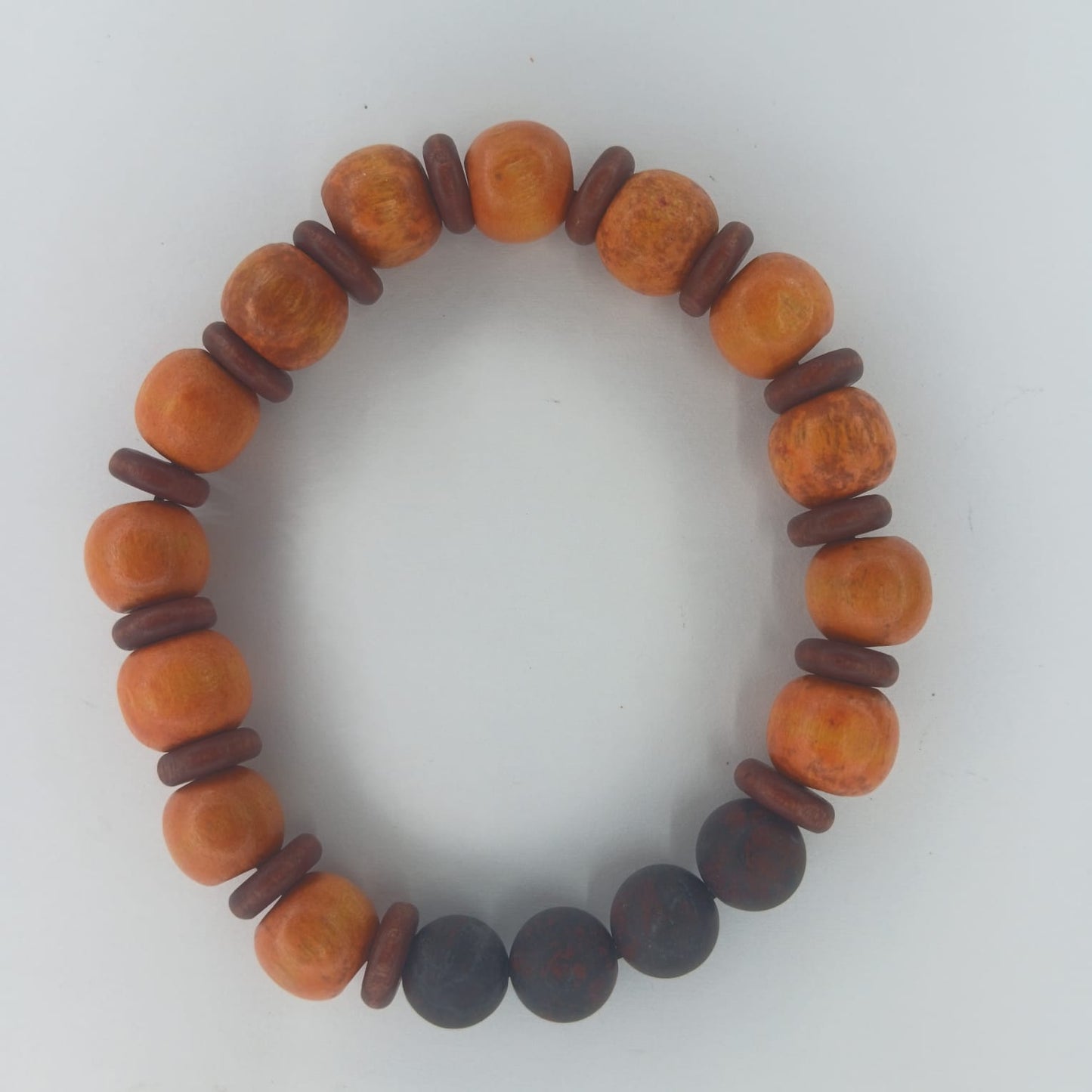 Red Flower Stability Bracelet for Enhanced Balance and Calm