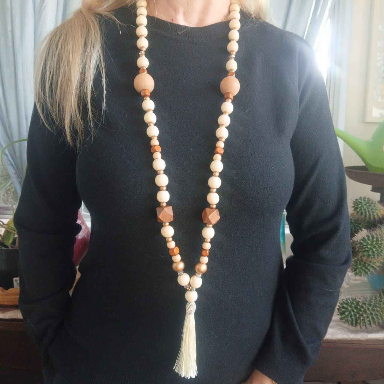 White Chocolate — Boho Statement Long Necklace