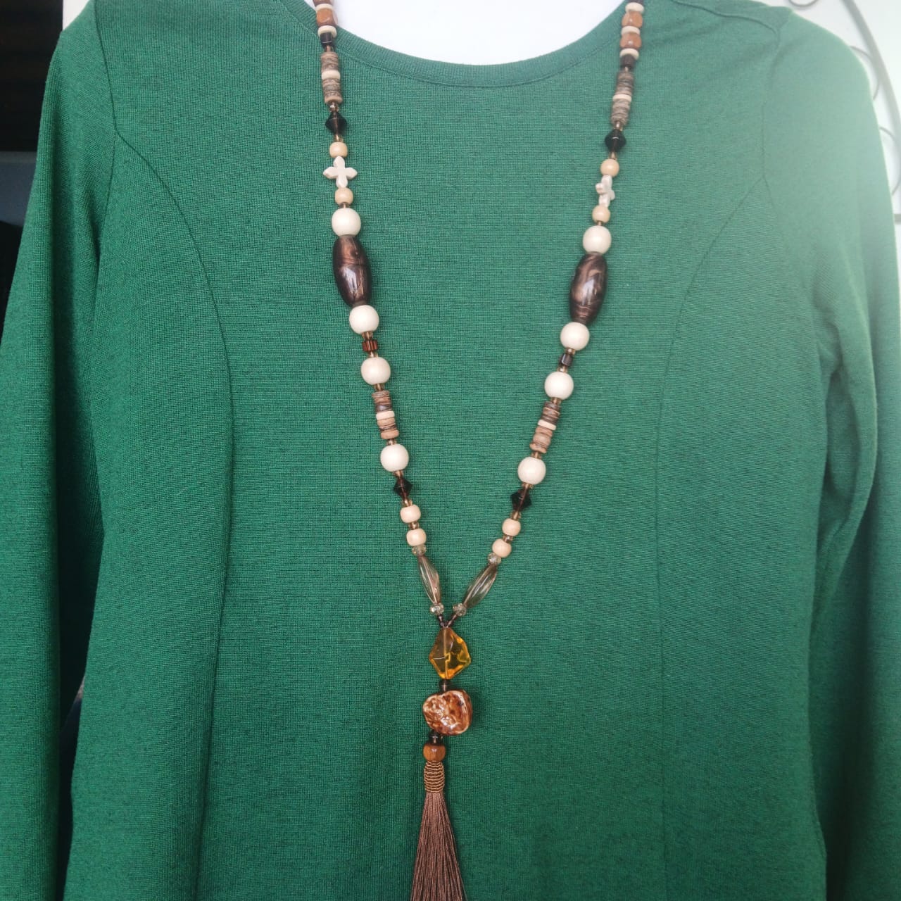 Raw Earth — The Tassel Drop Necklace