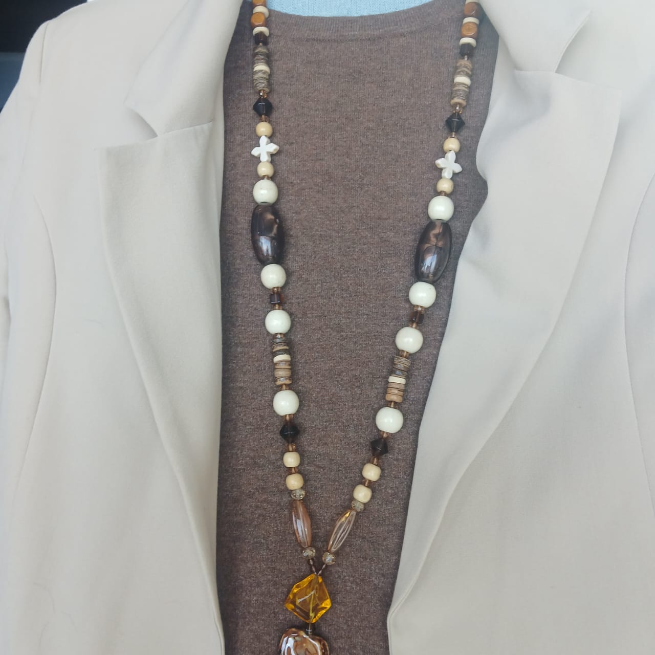Raw Earth — The Tassel Drop Necklace