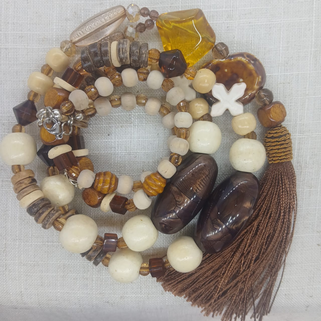 Raw Earth — The Tassel Drop Necklace