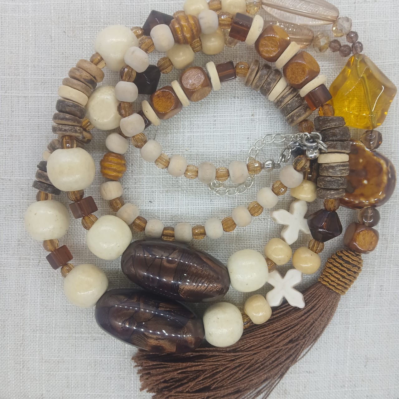 Raw Earth — The Tassel Drop Necklace