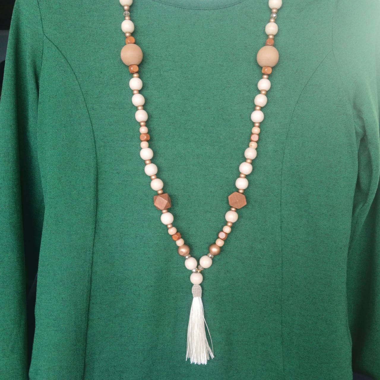 White Chocolate — Boho Statement Long Necklace