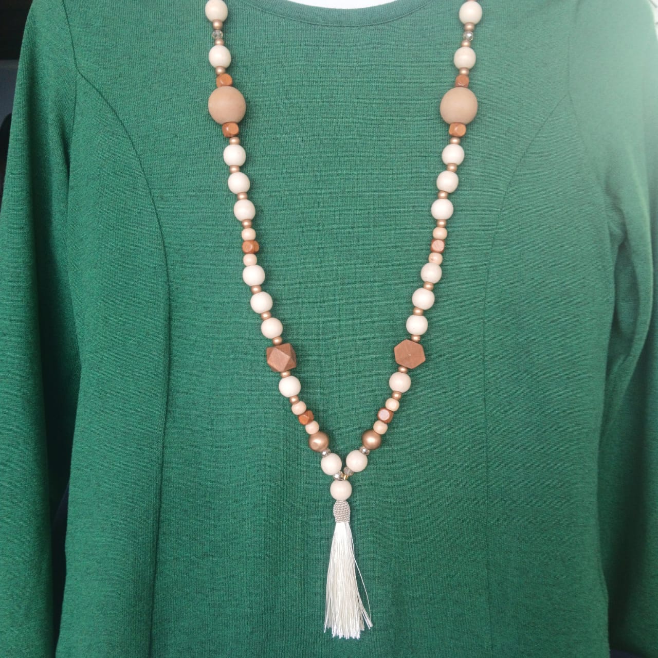 White Chocolate — Boho Statement Long Necklace