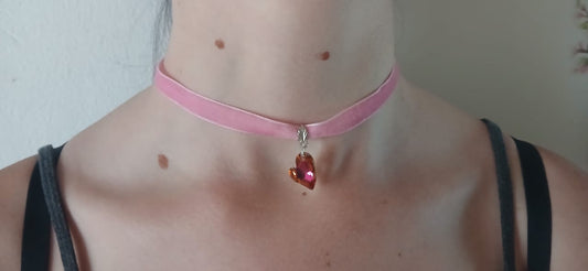 Sparkled Heart Choker - Dazzling Jewelry for a Romantic Touch