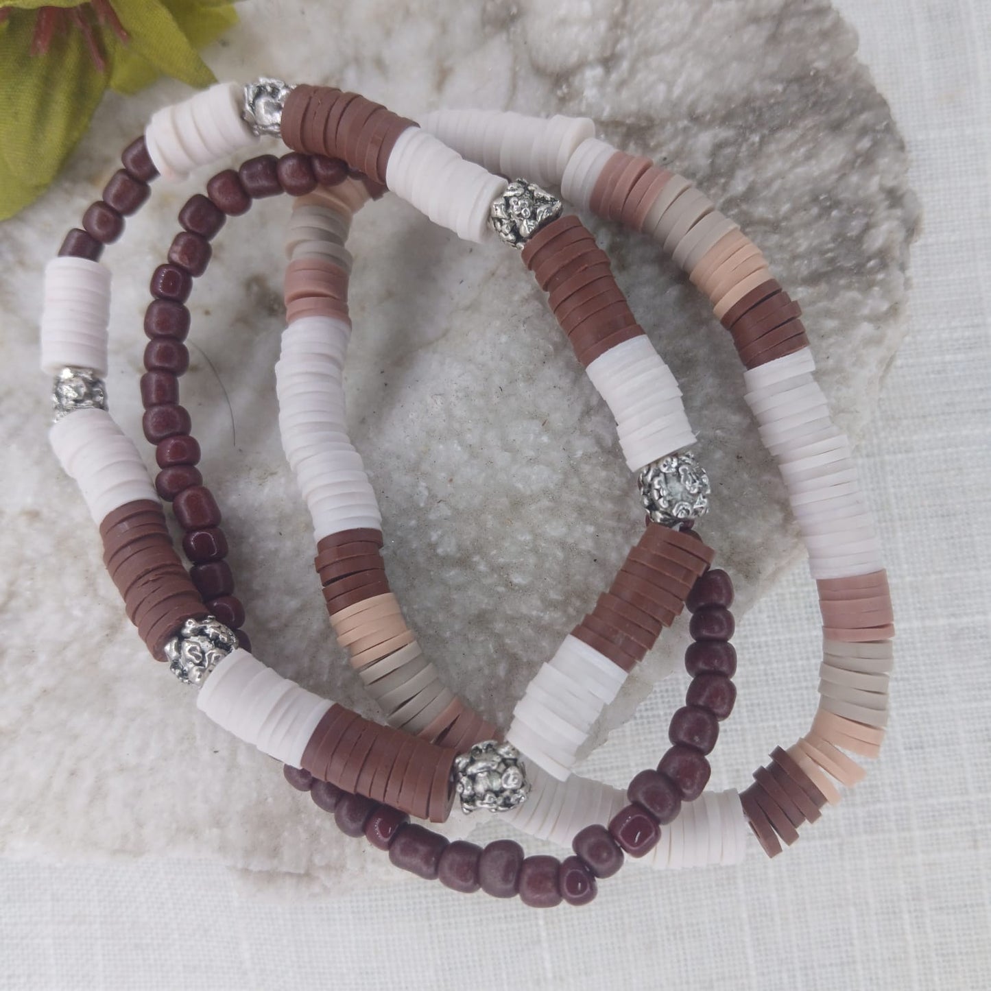 Chocolate Wrist Stack - Indulge in Rich Brown Feels
