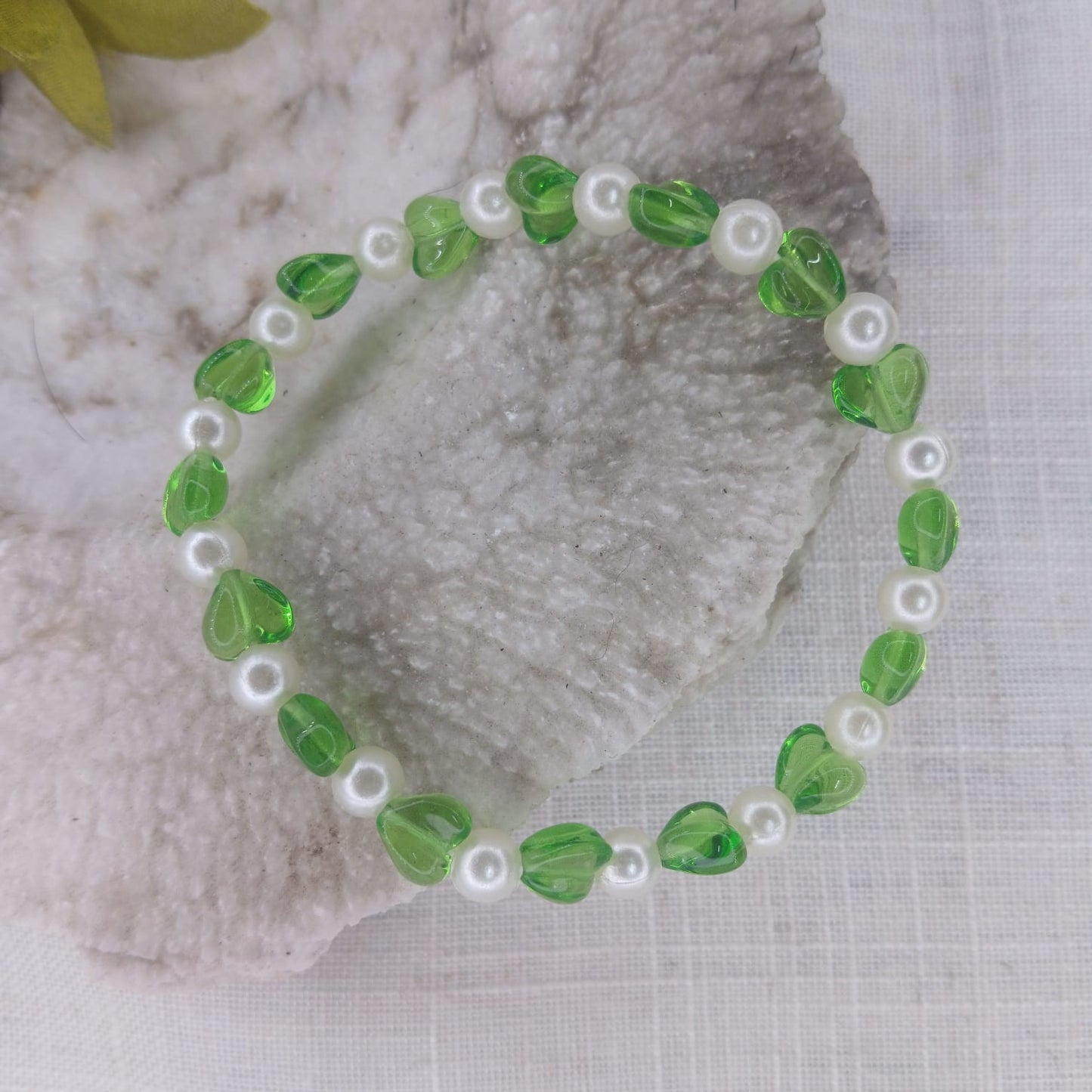 Clean Green Wrist Stack Bracelet Set - Embrace Fresh Cut Grass Vibes