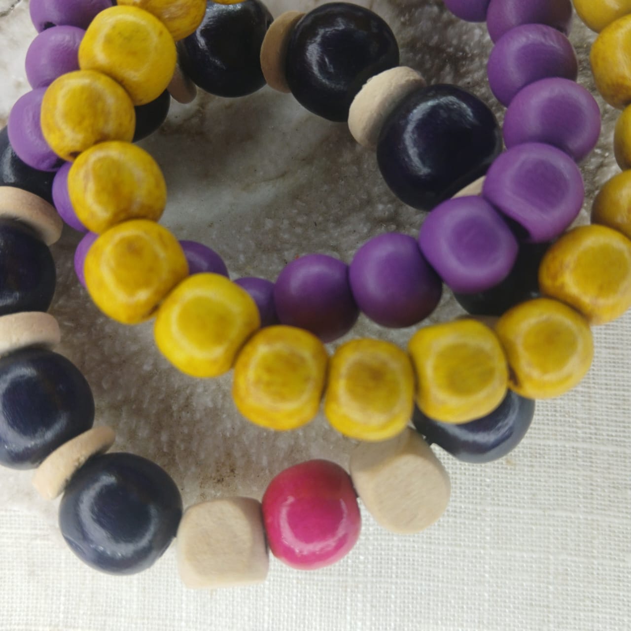 Fields of Lavender Wrist Stack - Nature-Inspired Bracelet Set