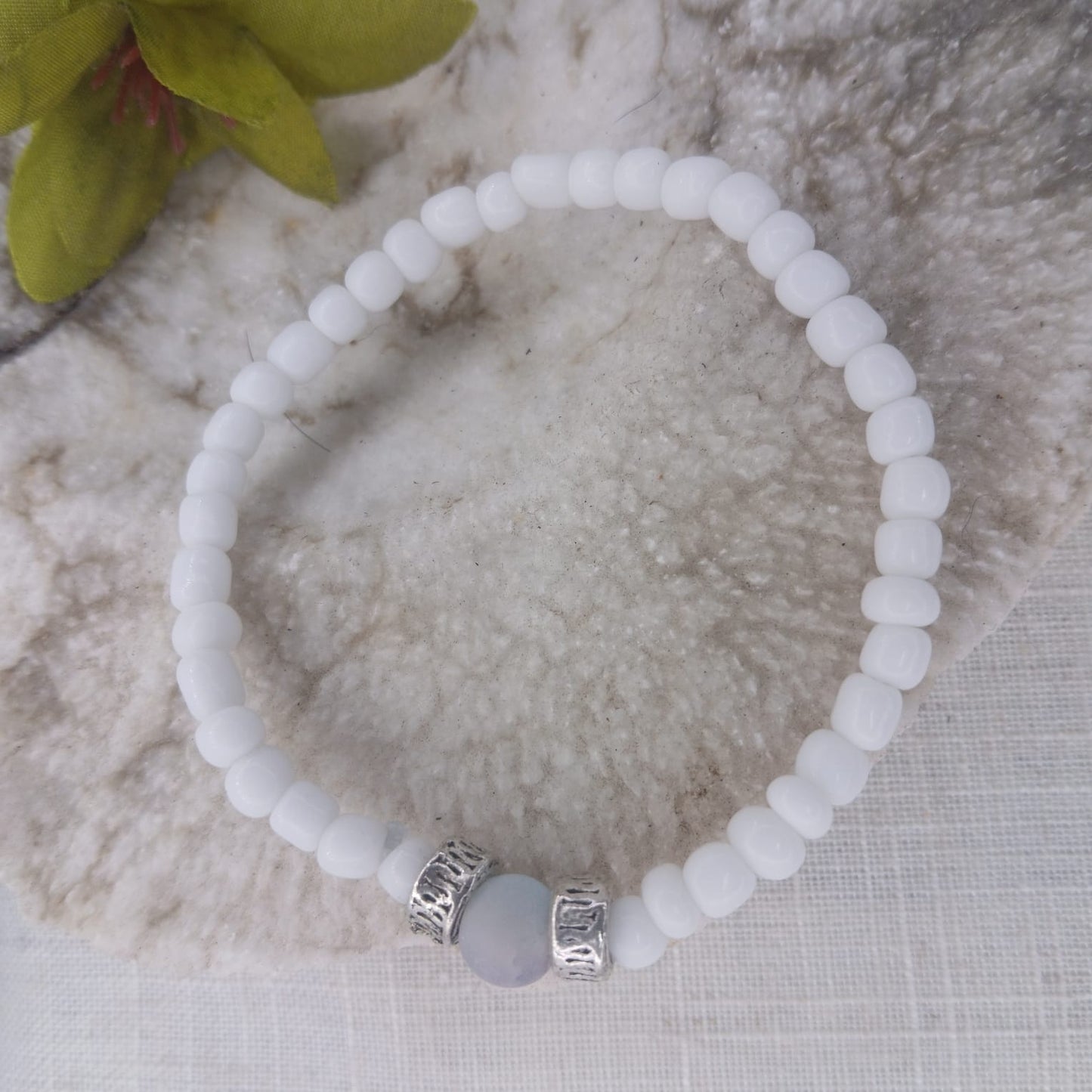 Heaven Wrist Stack - Stunning Bracelet Set in Hues of Wood, Sky, and Heaven