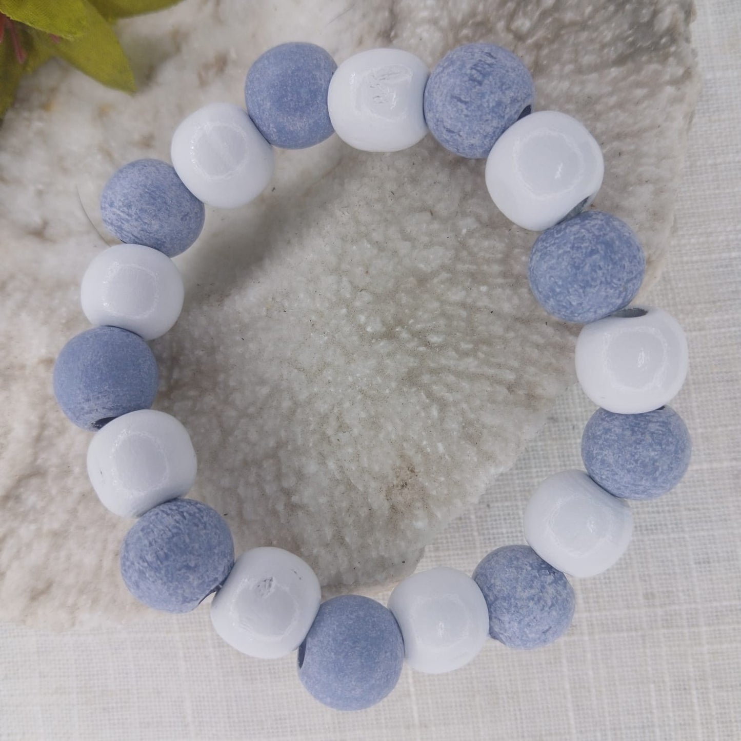 Heaven Wrist Stack - Stunning Bracelet Set in Hues of Wood, Sky, and Heaven