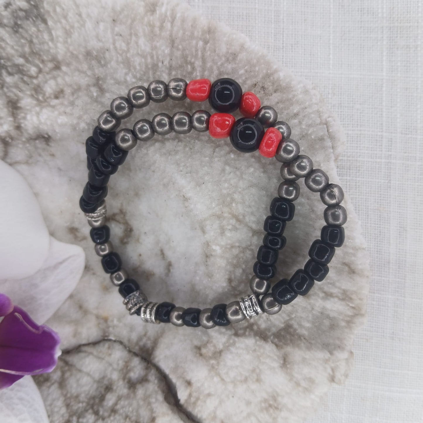 Pure Heart combo: Necklace and wrist stack