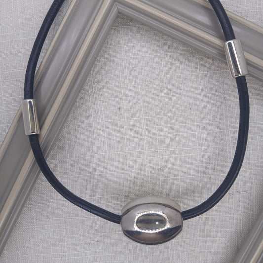 Silver Barrel Choker | Boho-Luxe Statement Necklace