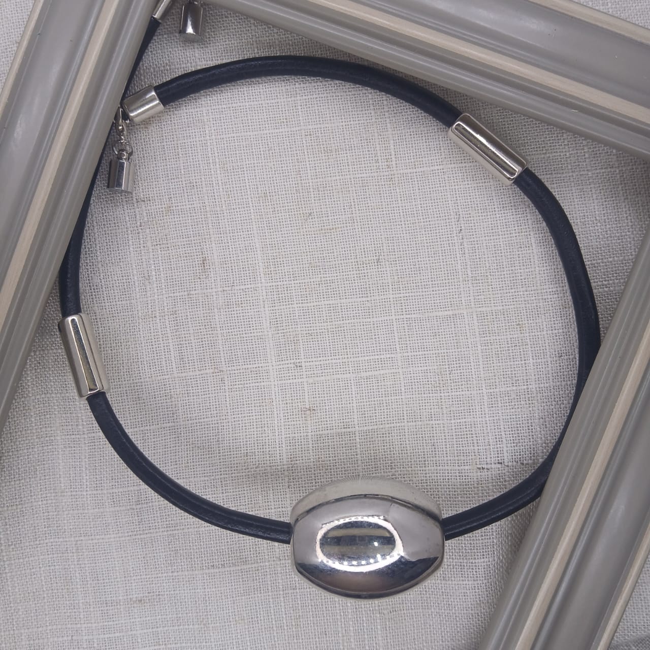 Silver Barrel Choker | Boho-Luxe Statement Necklace