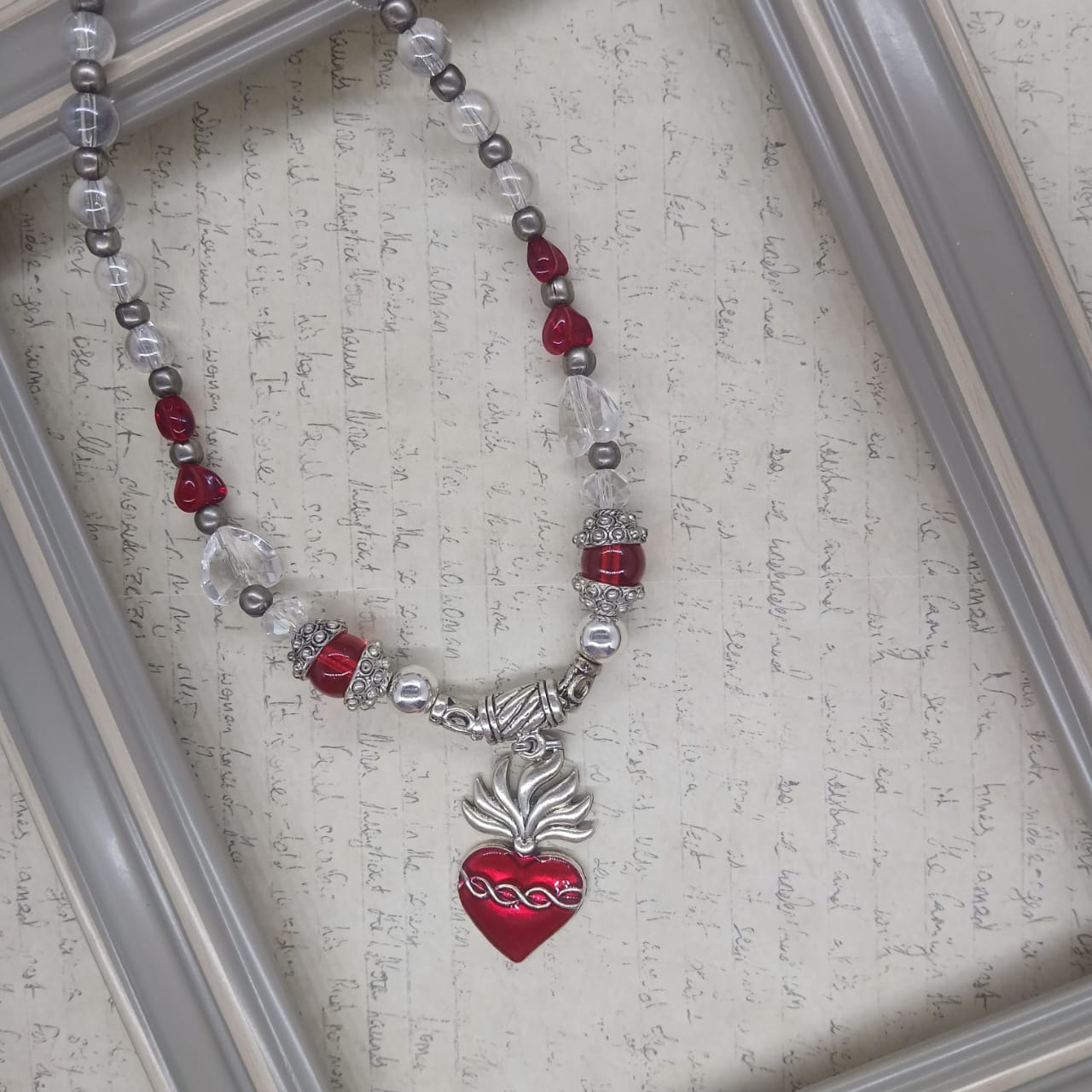 Flaming Heart choker