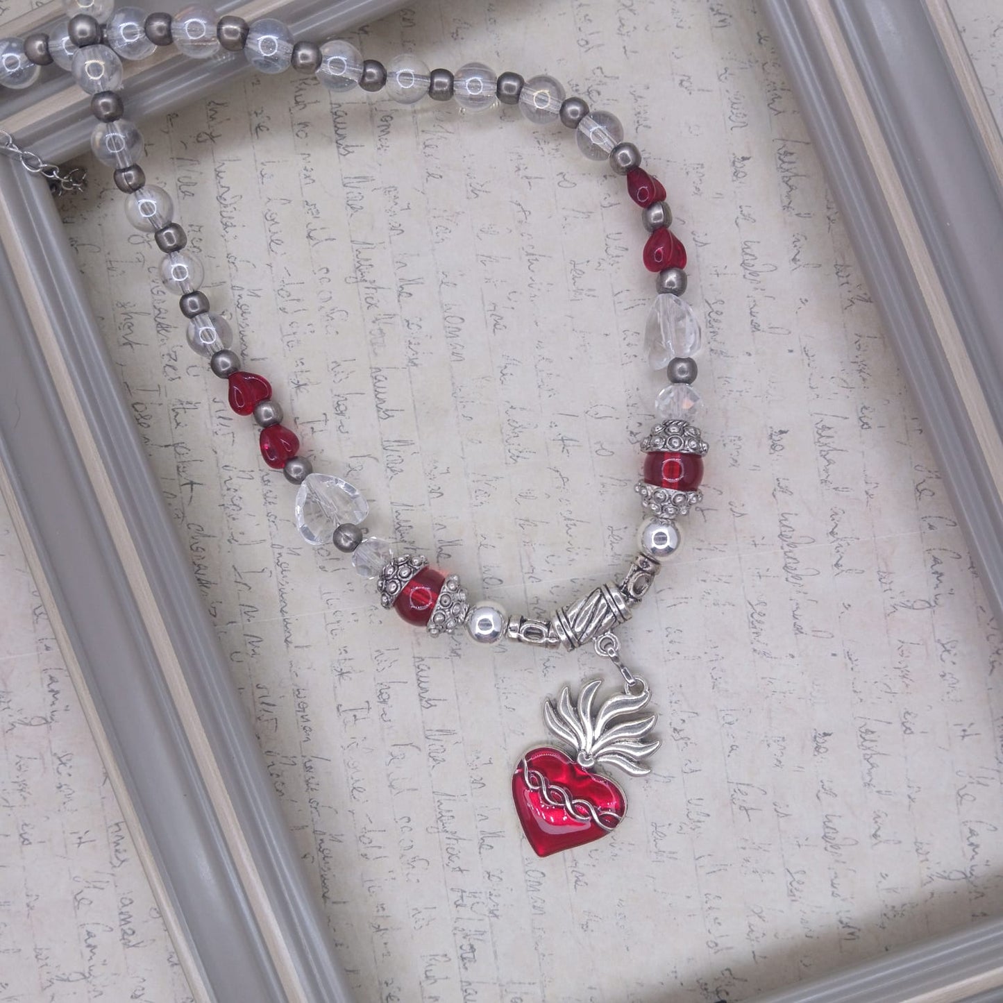 Flaming Heart choker