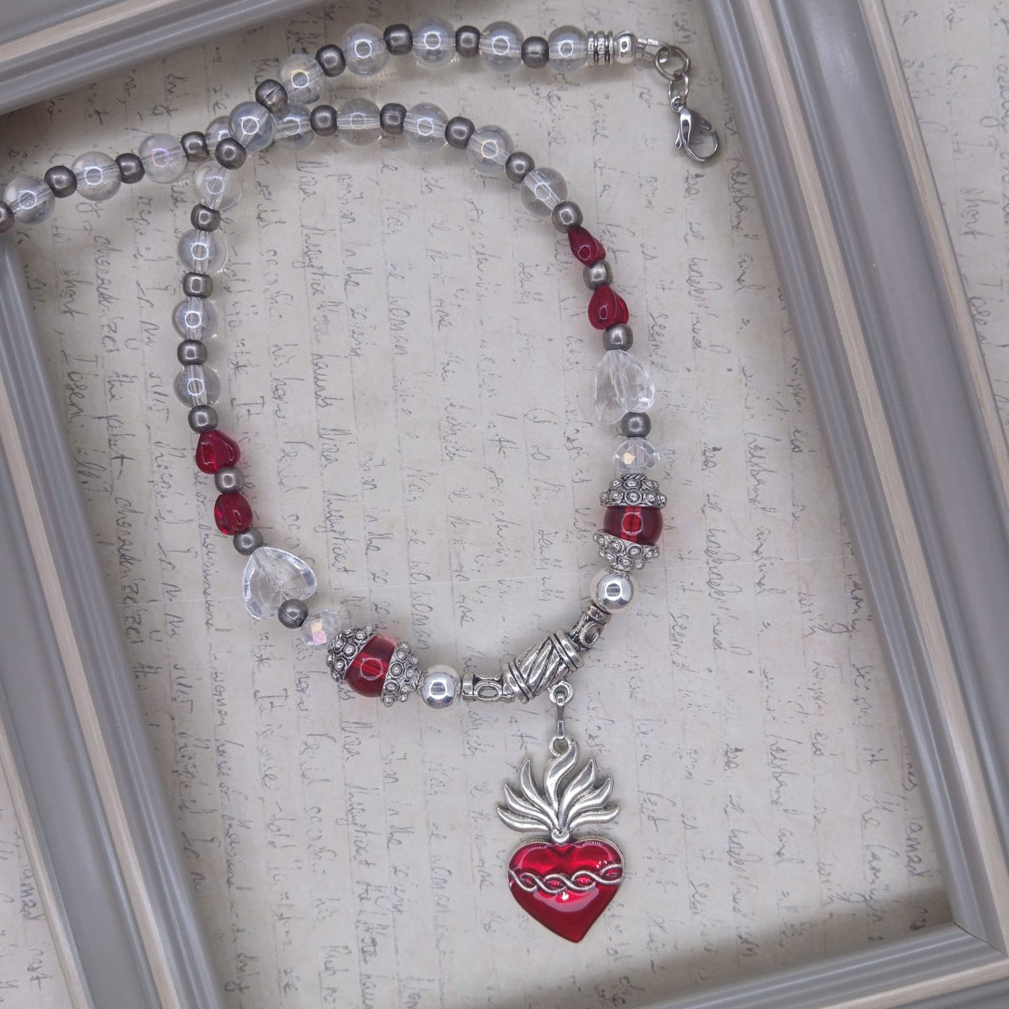 Flaming Heart choker