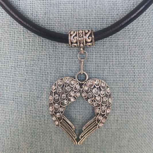 Wings of Heaven Choker | Silver Rhinestone Statement Necklace