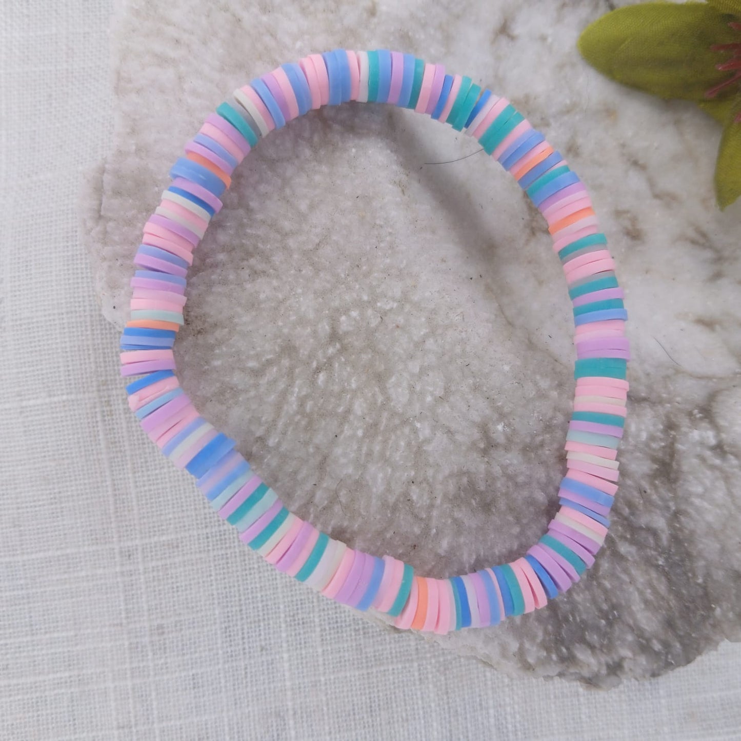 Strawberries and Cream Bracelets - 3 Bracelet Wrist Stack