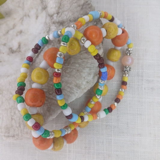 Vitality Wooden Seed Glass Beads - Fresh Style Enhancement