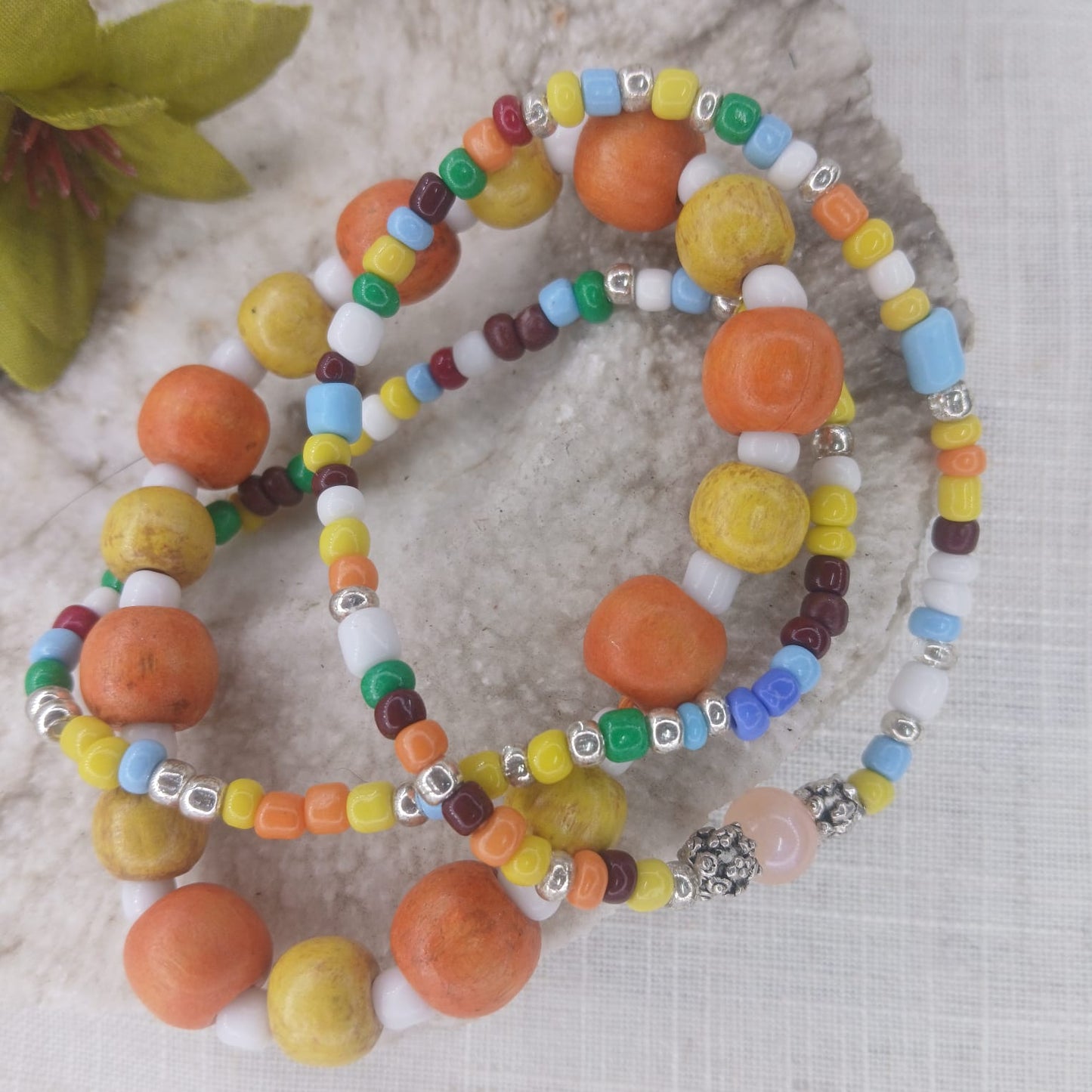 Vitality Wooden Seed Glass Beads - Fresh Style Enhancement