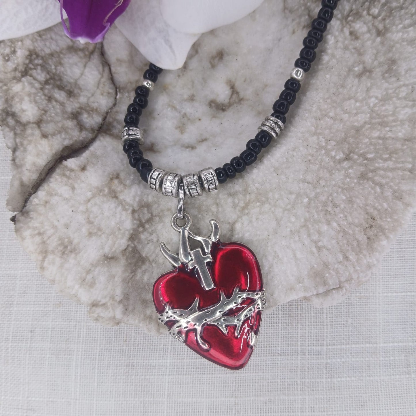 Pure Heart combo: Necklace and wrist stack