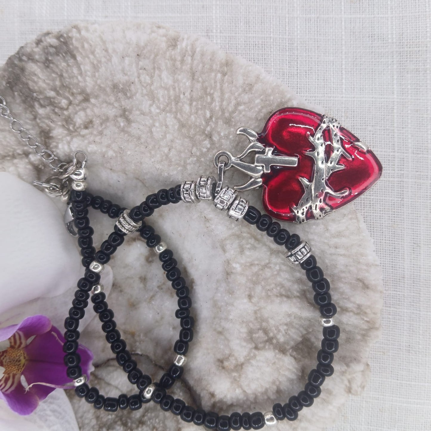 Pure Heart combo: Necklace and wrist stack